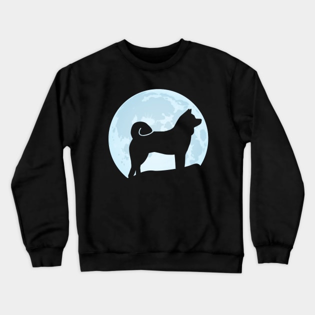 akita inu lover dog moon gift Crewneck Sweatshirt by T-shirt verkaufen